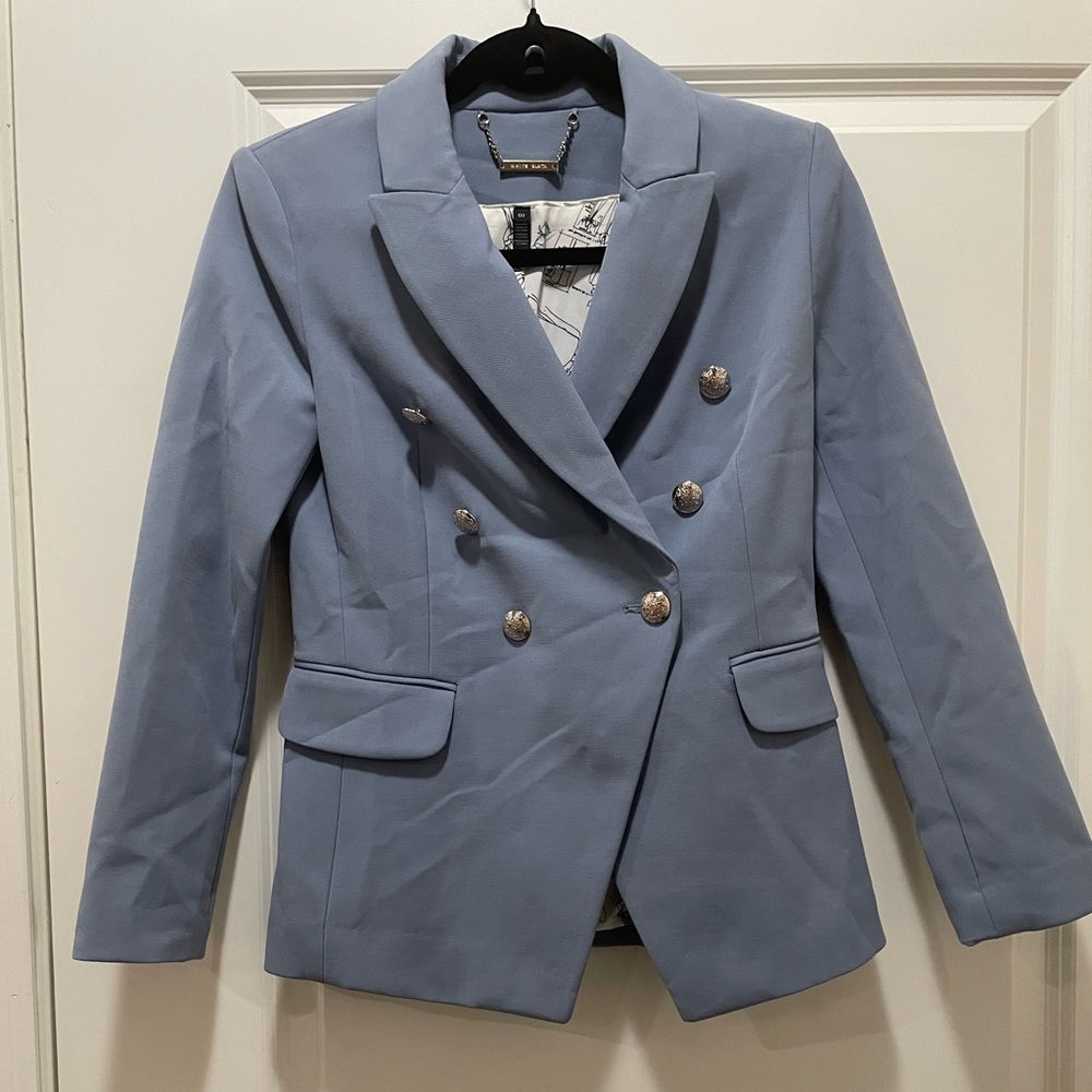 White House Black Market dusty blue blazer